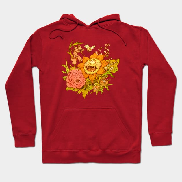 Evil Flowers Hoodie by Marianne Martin